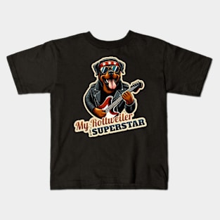 Rockstar Rottweiler Kids T-Shirt